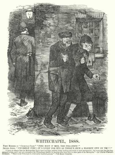 Punch cartoon: Whitechapel by John (after) Tenniel