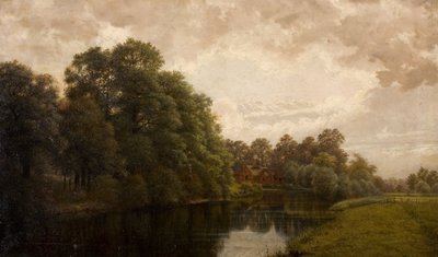 A Peaceful Warwickshire Scene, 1883 by John Anderson