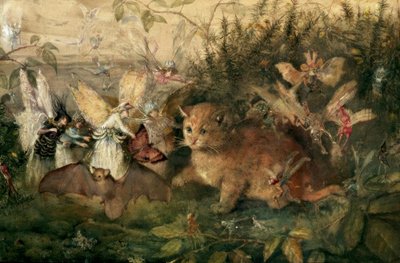 Cat Amongst Fairies by John Anster Fitzgerald