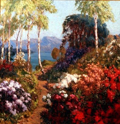 A Hillside Garden in Westmoreland by John Arthur Black