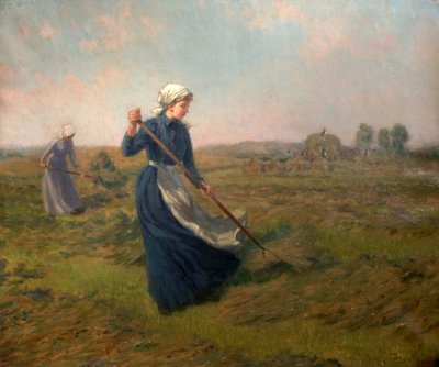 Girl Haymaking by John Arthur Black