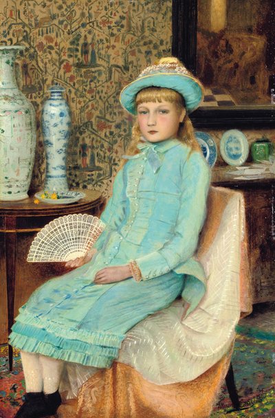 Blue Belle, 1877 by John Atkinson Grimshaw