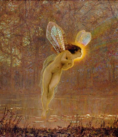 Iris, detail by John Atkinson Grimshaw