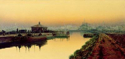 Knostrop Cut, Leeds, Sunday Night by John Atkinson Grimshaw