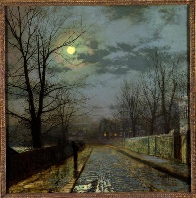 Lane in Cheshire by John Atkinson Grimshaw