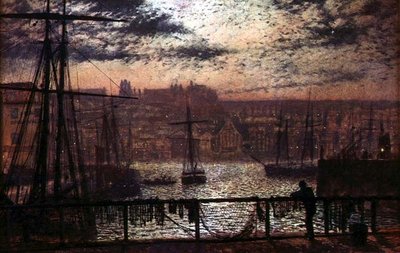 Whitby Harbour from Station Quay by John Atkinson Grimshaw