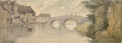 Hythe Bridge, Oxford, 1789 by John Baptist Malchair