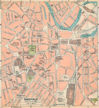 Sheffield, 20th Century by John Bartholomew