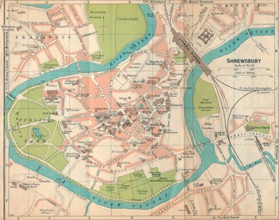Shrewsbury by John Bartholomew