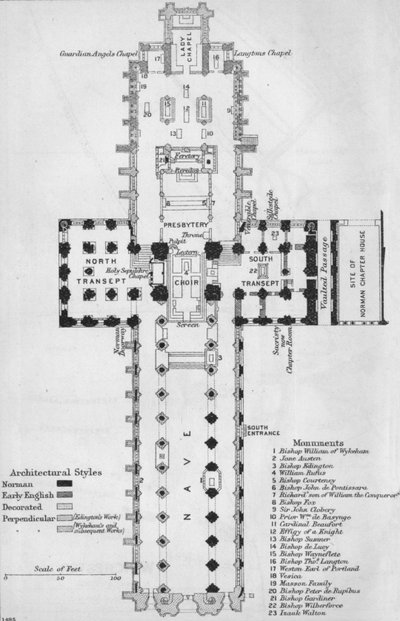 Winchester Cathedral, 20th century by John Bartholomew