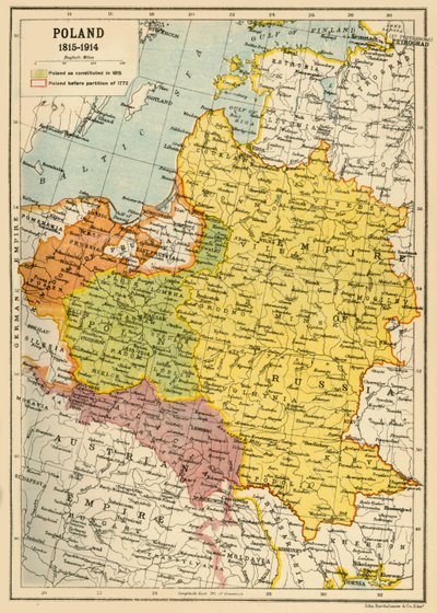 Poland, 1815-1914 by John Bartholomew and Son