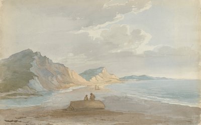 The Beach at Charmouth by John Baverstock Knight