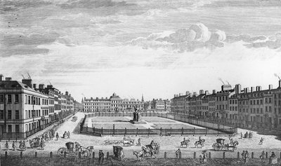 View of Leicester Square London, 1753 by John Bowles