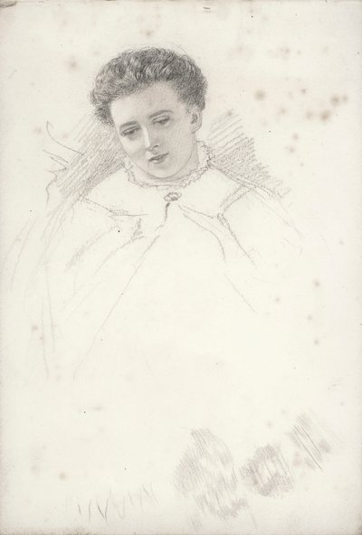 Unfinished Portrait of a Woman by John Brett