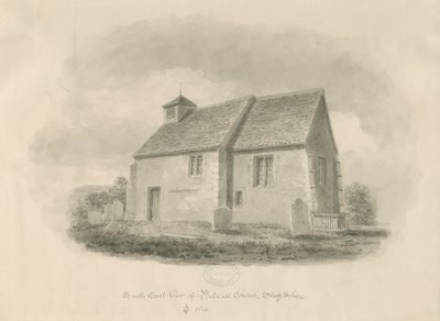Bednall Church, 1841 by John Buckler