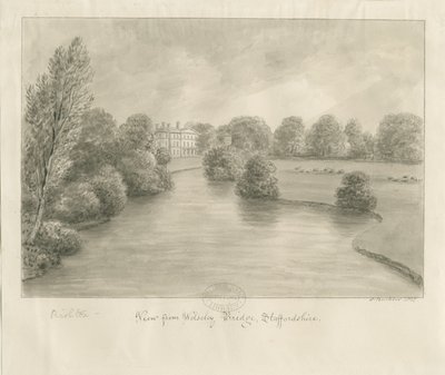 Bishton Hall, 1841 by John Buckler