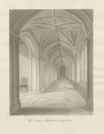 Blithfield Hall - Cloisters by John Buckler
