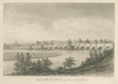 Burton-upon-Trent Bridge and Town by John Buckler