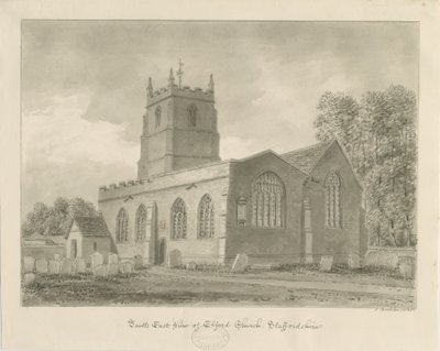 Elford Church by John Buckler