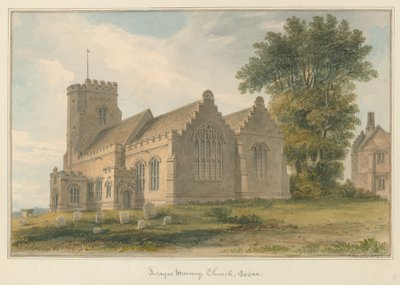 Essex - Layer Marney Church, 1825 by John Buckler