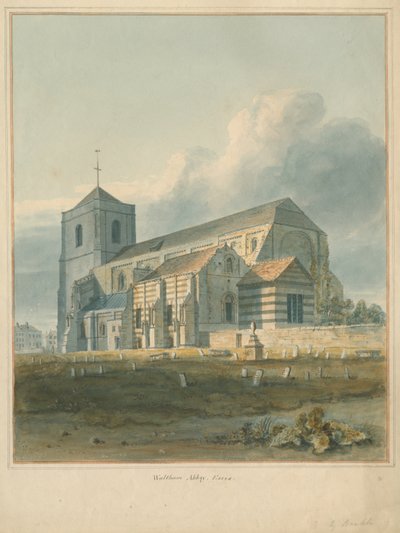 Essex - Waltham Abbey, 1802 by John Buckler