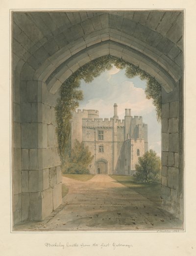 Gloucestershire - Berkeley Castle, 1823 by John Buckler