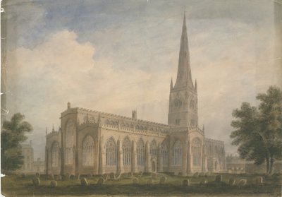 Nottinghamshire - Newark Church by John Buckler