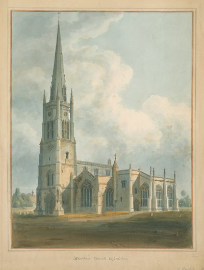 Oxfordshire - Bloxham Church, 1802 by John Buckler