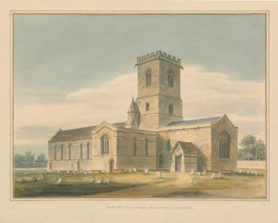 Oxfordshire - Stanton Harcourt Church, 1803 by John Buckler