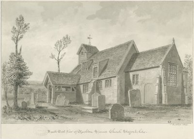 Rushton Spencer Church by John Buckler