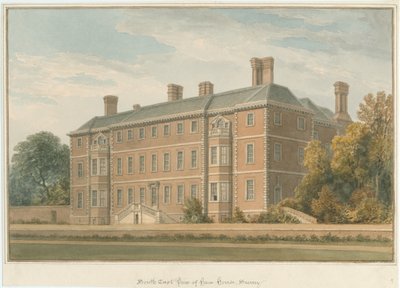 Surrey - Ham House, 1815 by John Buckler