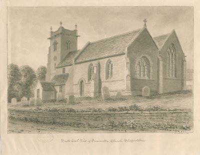 Swynnerton Church by John Buckler