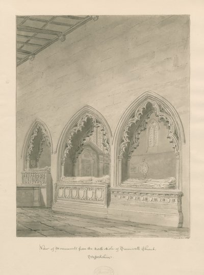 Tamworth Church - Monuments by John Buckler
