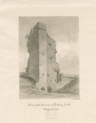 Tutbury Castle by John Buckler
