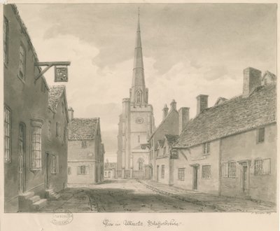 Uttoxeter Town - Street View by John Buckler