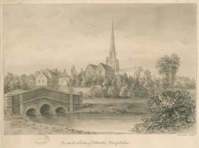 Uttoxeter Town, 1839 by John Buckler