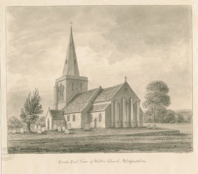 Weston-on-Trent Church by John Buckler