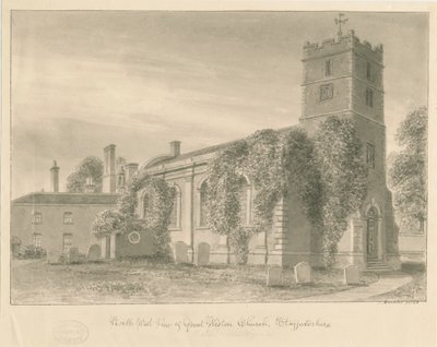 Weston-under-Lizard Church by John Buckler