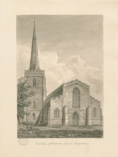 Wolstanton Church by John Buckler