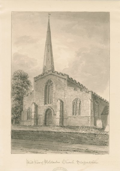 Wolstanton Church by John Buckler