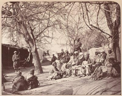 A Street Scene in Jalalabad City by John Burke