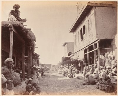 Street Scene, Jalalabad by John Burke