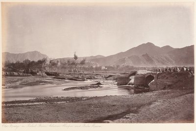 The Old Bridge on the Kabul River by John Burke