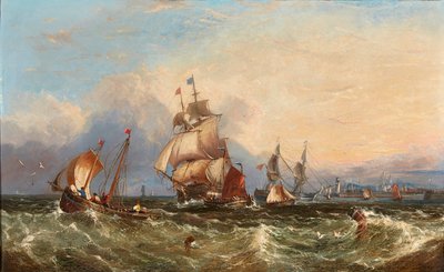 Ships by the Coast by John Callow