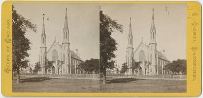 Stereoscopic view of Unity Church, c.1870 by John Carbutt