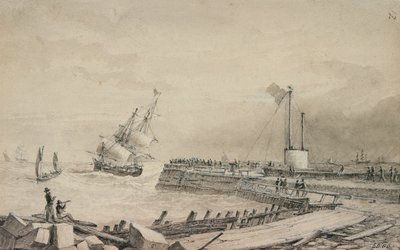 Entrance to Dover Harbour by John Carpenter