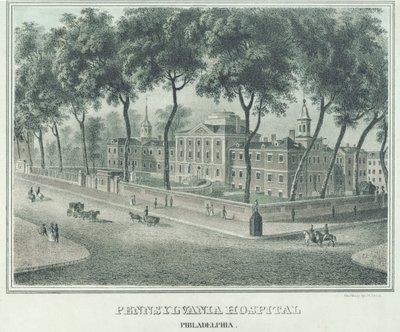 Pennsylvania Hospital, 1838 by John Caspar Wild