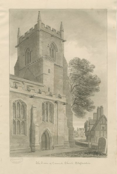 Cannock Church by John Chessell Buckler