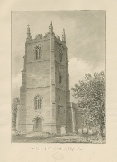 Ellastone Church by John Chessell Buckler