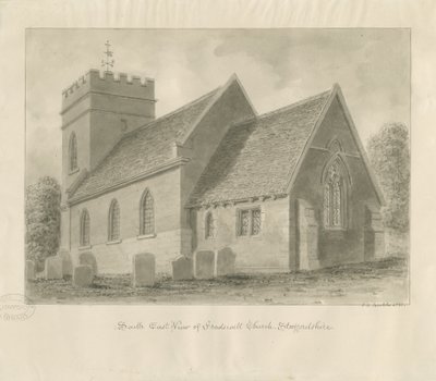 Fradswell Church by John Chessell Buckler